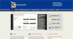 Desktop Screenshot of deschampsprinting.com